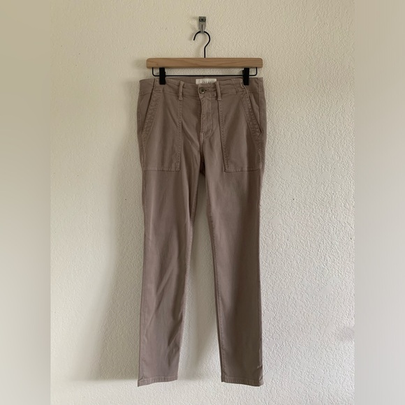 THE GREAT. Pants & Jumpsuits The Great Light Gray Corduroy Skinny